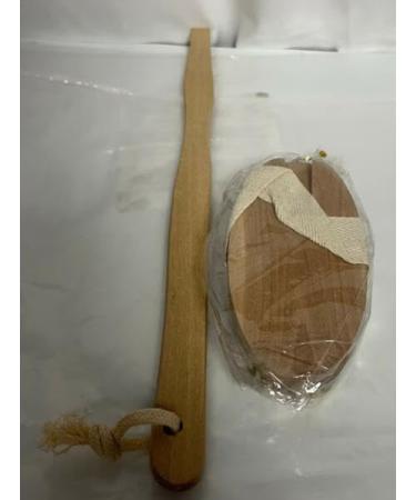 MCUILEE Wooden Bath Brush Set - Soft Bristle Body Massager with Long Handle for Shower & Back (2 Pack) - Ideal for Smooth Skin & Relaxation - Buy Online on GoSupps.com