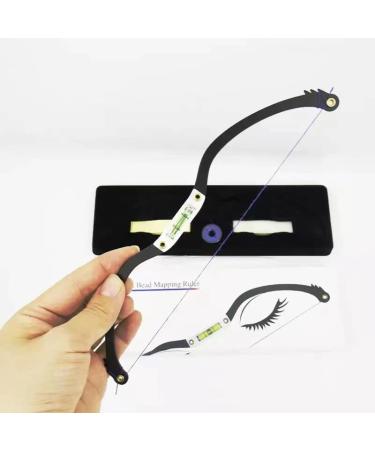 Microblading Bow and Arrow Line Ruler Black - Precise Brow Mapping Tool - Buy Online on GoSupps.com