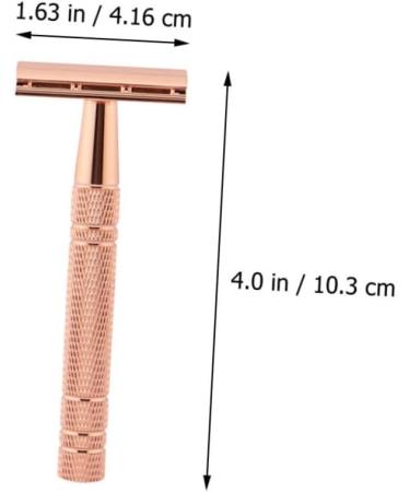 Hapinary Metal Razor for Women & Men | Facial Hair Removal | Manual Bare Blade Razor - Buy Online on GoSupps.com