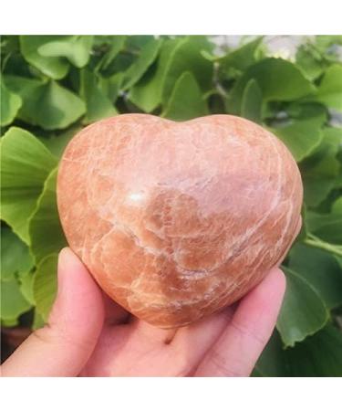 Crystal Decoration Natural Orange Moonstone Crystal Heart Shaped Stones Specimen Decor Gift Natural Stones and Minerals Home Decoration ERTEYIN - Buy Online on GoSupps.com