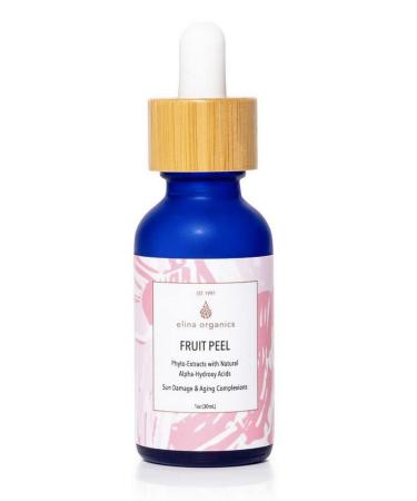 Fruit Peel 1oz natural peel face serum reduce age spots reduce sun spots orange extract lemon extract bilberry sugar cane extract organic skincare all natural skincare vitamin c alpha hydroxy acids handmade skincare