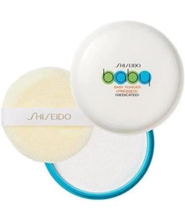 Japanese Medicated Baby Powder Pressed with Soft Puff 50g - Multi-purpose Body & Face Powder for Oil Absorption - Includes Puff - Buy Online on GoSupps.com