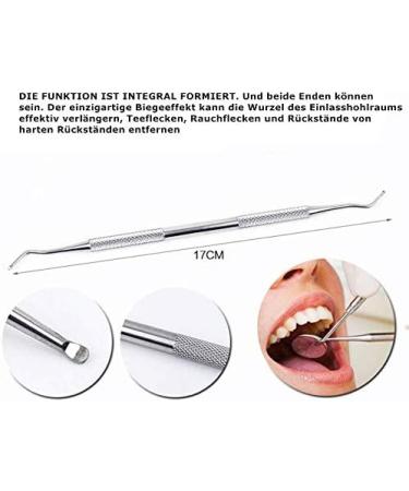 Voarge Dental Tooth Cleaning Set - 5-Part Antibacterial Stainless Steel Kit for Professional Oral Hygiene & Tartar Removal - International Shipping - Buy Online on GoSupps.com