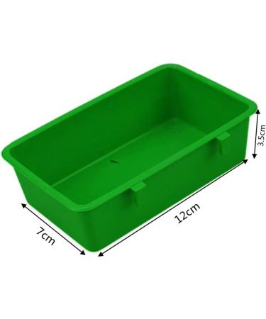 12 Pcs Bird Feeder Seed Food Cups Hanging Bowl for Parrot Parakeet Poultry - Green - Buy Online on GoSupps.com