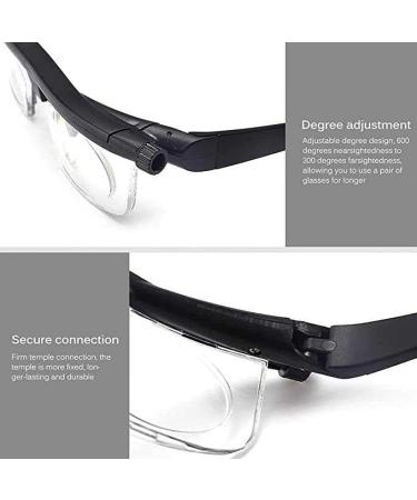 JZHQ Adjustable Focus Reading Glasses Set - -3 to +6 Dioptria - 2 Pairs for Optimal Clarity - International Shipping Available - Buy Online on GoSupps.com