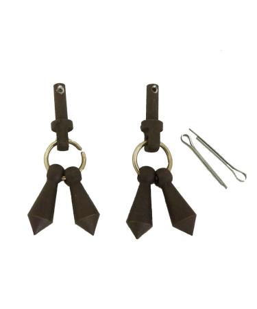 AJ Tack Wholesale Antique Brown Jingle Bobs with Cotter Pins Set