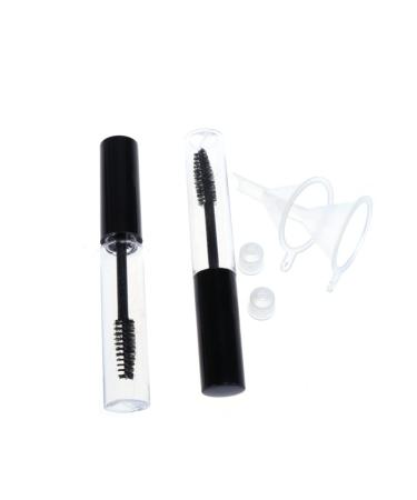 TOVINANNA 2pcs Eyelash Brush Tube Mascara Bottle Eyelash Cream Tube Travel Pack Air Traffic Control