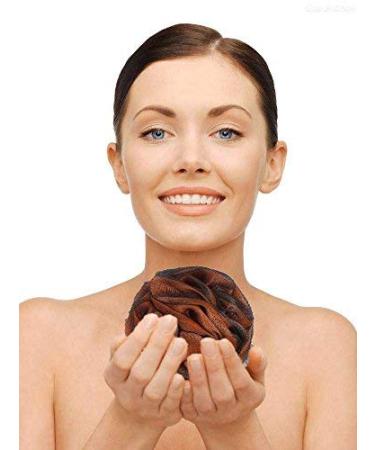 4-Pack Loofah Bath Shower Sponge Pouf Mesh Body Scrubber Exfoliating Brush Ball (60g/pcs) - Buy Online on GoSupps.com