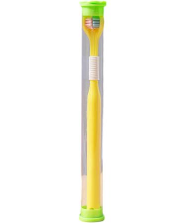 Buy 3-Sided Soft Bristle Toothbrush for Adults - Travel-Friendly Cleans Every Tooth - Yellow - Buy Online on GoSupps.com