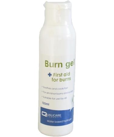 Qualicare Emergency First Aid Burns Care - 120ml Cooling Gel for Scalds & Sunburn - Buy Online on GoSupps.com