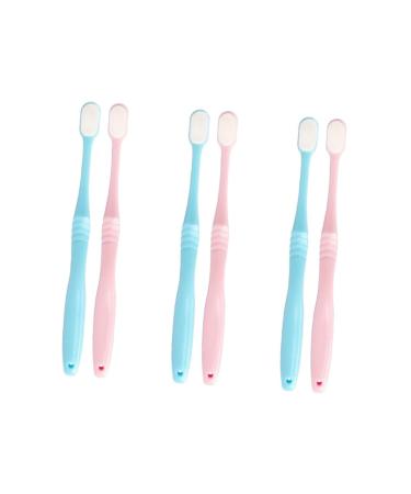 Clispeed 6 STK toothbrushes superfeine toothbrush soft toothbrush extra soft postnatal travel toothbrush Tool for oral care teeth after birth charcoal pregnant woman