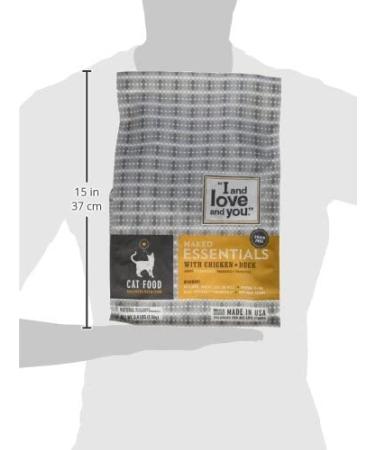 I and Love and You Naked Essentials Grain Free Dry Cat Food - 3.4lb Chicken + Duck, Salmon + Trout Kibble - Buy Online on GoSupps.com