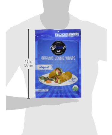 Wrawp Organic Veggie Wrap - Gluten Free, Paleo, Vegan (5.6 oz) - 1 Pack - Buy Online on GoSupps.com
