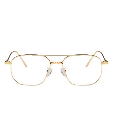 Window glass glasses Women Stomping gaming glasses Computer-fat-folding blue light filter glasses glasses without strength large Z2 gold unit size