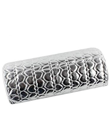 7 Colors Nail Art Pillow for Manicure Hand Arm Rest Pillow Cushion PU Leather Holder Soft Manicure Nail Tools Equipment - (Color: Silver)