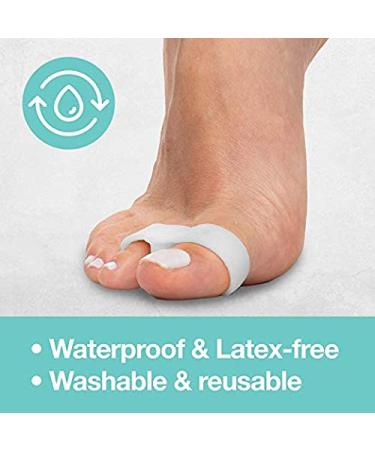 ZenToes Toe Separators - Pack of 4 Soft Gel Bunion Correctors with 2 Loops | White Gel - Buy Online on GoSupps.com
