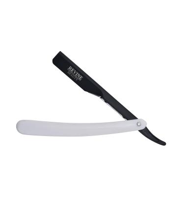 Revine Beauty Professional Barber Straight Razor with Plastic Handle and 10 Double Edge Blades Kit - Silver - Buy Online on GoSupps.com