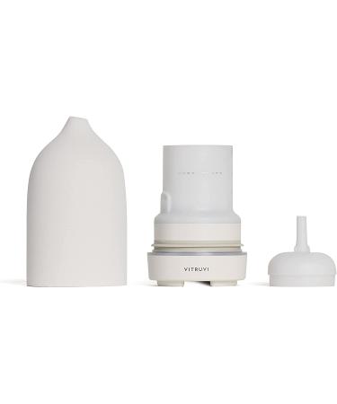 Vitruvi Stone Diffuser - 90ml Ceramic Ultrasonic Essential Oil Aromatherapy White - Buy Online on GoSupps.com