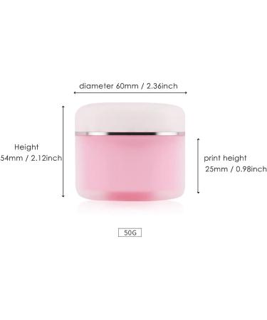Zeoabsy Double-Walled Plastic Cream Can - 6 Pack 50ml Screw Cap Cosmetic Containers for Gels & Creams - Ideal for International Shipping - Buy Online on GoSupps.com