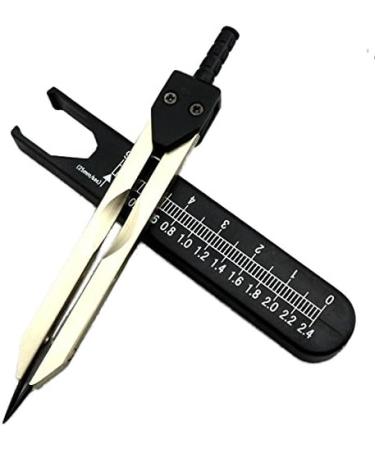 Airgoesin EMI ECG EKG Calipers Ruler Drafting Divider Set - Black and Blue (2pcs) - Buy Online on GoSupps.com