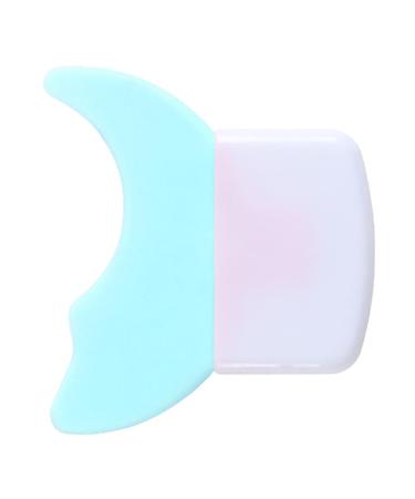 Eyelash Mascara Smear Shield Smoothing Surfaces Prevent Smudging Double Arc Various Angles Eyelash Applicator Baffle for Daily Use (Blue)