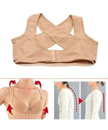 Posture Corrector Posture Corrector Adjustable Women Back Support Belt tics Posture Correction Brace Rectify Posture Corset Shoulder Posture Back Brace (Black XL) Better life Nude L - Buy Online on GoSupps.com