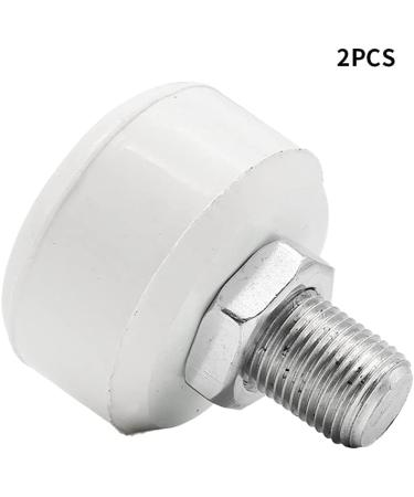 Adjustable Rubber Roller Skate Toe Stops - 2pcs White Brake Blocks | Double-Row Skating Brake Jam Plugs for Replacement Parts - Buy Online on GoSupps.com