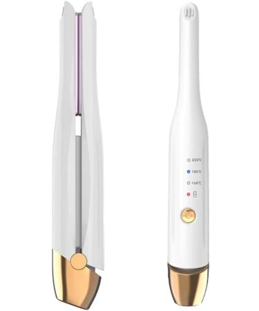 Buy Mini Cordless Hair Straightener - Portable 9 Inch Pencil Curler & Wireless Travel Beard Iron | Adjustable Temp & Quick Heat Up (White - Buy Online on GoSupps.com