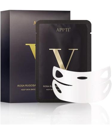 APPTI Double V Shape Chin Reducer Face Lifting Mask Firming Tightening Facial Mask Chin Up Patch V Line Lifting Mask for Women Men Face and Neck Slimmer 5 Pieces - Buy Online on GoSupps.com