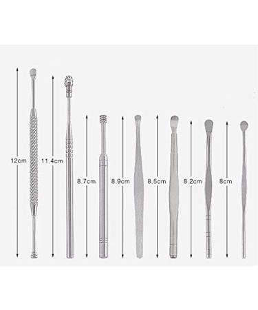 Ear Wax Remover BESTHINKY 7Pcs Professional Stainless Steel Ear Cleaner Spoon Kit Ear Pick with Storage Box (silver) - Buy Online on GoSupps.com