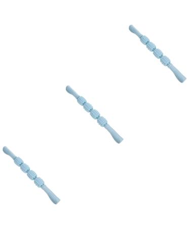 3st massage tab massage belt Massage beam Sport Accessories Muscle Relaxans Back Massage Massage Muskellocking Scalp Tool Leg roll Scrollrad Fitness Massage device PP 40.5x5cmx3pcs Blaux3Stk
