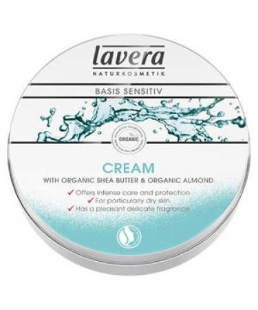 Lavera Basis Sensitiv Family Care Face Cream made from Organic Shea Butter and Sweet Organic Almond Oil 150 ml
