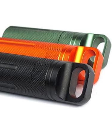 Vogueing Tool Waterproof Pill Holder | EDC Metal Survival Capsule for Camping Climbing Cycling & Hiking - Round Head Black - Buy Online on GoSupps.com