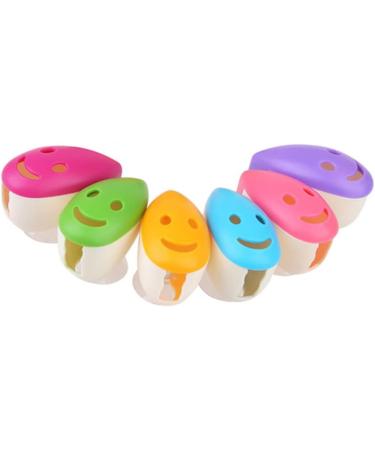Stobaza Cute Smile Face Toothbrush Holder Covers - 4 Pack Suction Cup Portable Protection for Home & Travel - Buy Online on GoSupps.com