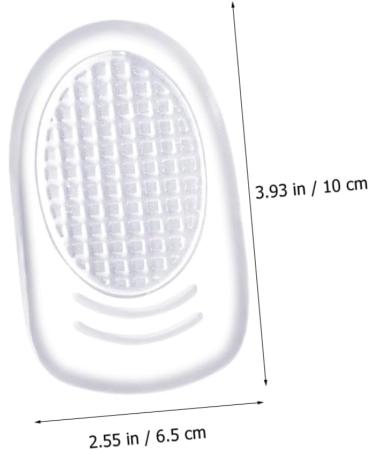 FRCOLOR Gel Heel Cushion Inserts - 2 Pairs Women's Flat Shoe Pads for Snug Fit & Comfort - Soft Insole & Half Pad for All-Day Relief - Buy Online on GoSupps.com