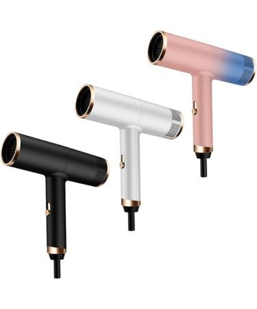 JYYBN Hair Dryer Powerful DC Motor 1400W Professional Hairdryer Negative Ionic Technology Hairdryer with 3 Heat Settings and Cool Shot Button Low Noise Blow Dryer Concentrator for Home and Salon Black - Buy Online on GoSupps.com