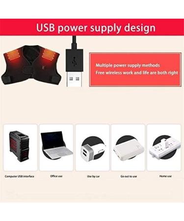 Electric Shoulder Heating Pillows for Men & Women - USB Heated Scarf with 3 Levels | Relieve Neck Pain & Stiffness | Safe & Washable - Buy Online on GoSupps.com