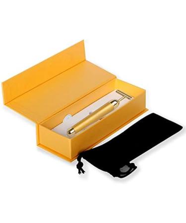 Beauty Bar Gold Facial Massager | Electric T-Shape Tool for Face Lifting and Firming | Anti-Wrinkles Skin Tightening | Gold - Buy Online on GoSupps.com