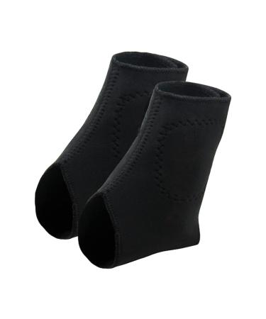 Ibluelover Ankle Heating Pad Foot Achilles Tendon Self-Heating Ankle Support Wrap Adjustable for Adult Sports Basketball Running Black