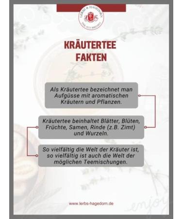 Lerbs Hagedorn Wellness tea Honeybusch nature 1kg - Buy Online on GoSupps.com