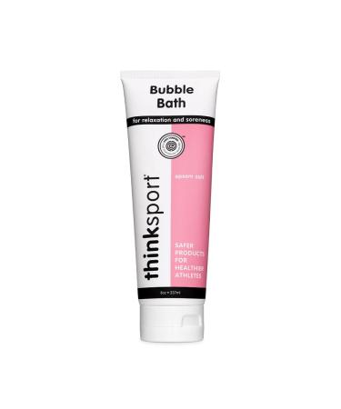 Thinksport Bubble Bath with Epsom Salts Natural Bathing Foam for Relaxation & Soreness Cleansing Formula for Athletes Non-Toxic Free of Parabens & Phthalates 8oz
