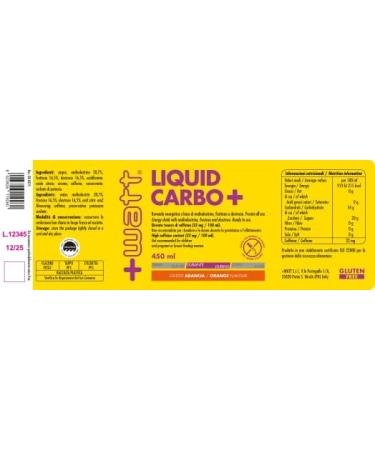 +WATT LIQUID CARBO+ 450 ml orange red - Buy Online on GoSupps.com