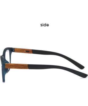 ZUKKY Unisex Blue Light Reading Glasses | Color Blocking Imitation Wood PC Frame | Spring Hinge Computer Readers AM54 - International Shipping Available - Buy Online on GoSupps.com