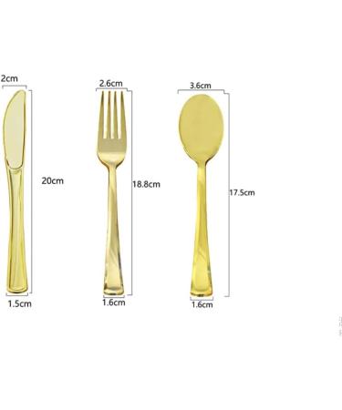 HKDHF-25 sets of party disposable plastic cutlery sets for weddings parties dinners. Reusable set. Forks knives and spoons - Buy Online on GoSupps.com