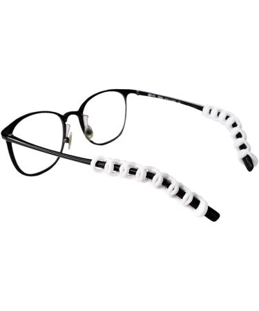 Anti-Slip Silicone Glasses Holder & Earphone Holder | Glagly Ringz White - Perfect for Glasses Sunglasses Ear Hooks & Masks - Buy Online on GoSupps.com