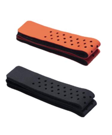 Koanhinn 2 Pack Adjustable and Breathable Replacement Wristband Soft Wristband for Heart Rate Monitor - (Black+Orange)