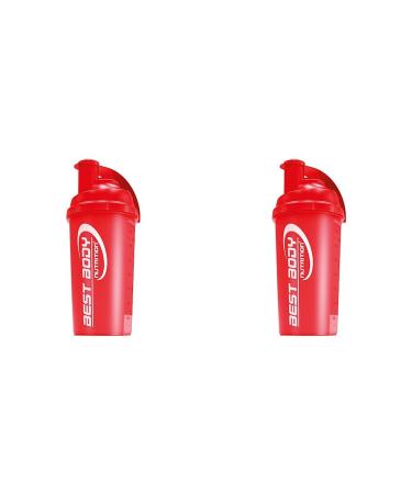 Best Body Nutrition Protein Shaker - Red - Protein Shaker - BPA free - 700ml (Pack of 2) Red 700 ml (Pack of 2)
