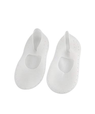 Exceart short invisible socks waterproof beach socks cracked skin socks for feet beauty skin care invisible breathable socks size s skin color size.L white white l