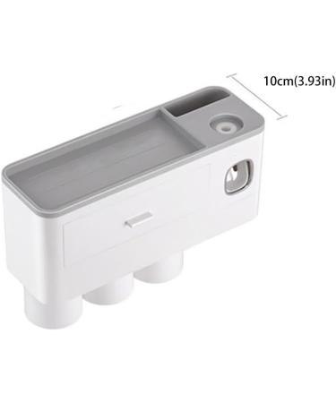 Caoqao Toothpaste Squeezer with Holder - Pink Bathroom Organizer for Toothbrush & Cups - Space-Saving Drawer & Cabinet Hanger - Buy Online on GoSupps.com