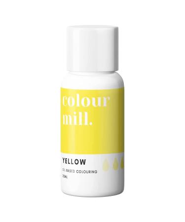 Colour Mill Oil Based Next Genertion Edible Food Paint Colouring for Buttercream Fondant Sugarpaste Icing and Chocolate - Yellow 20ml
